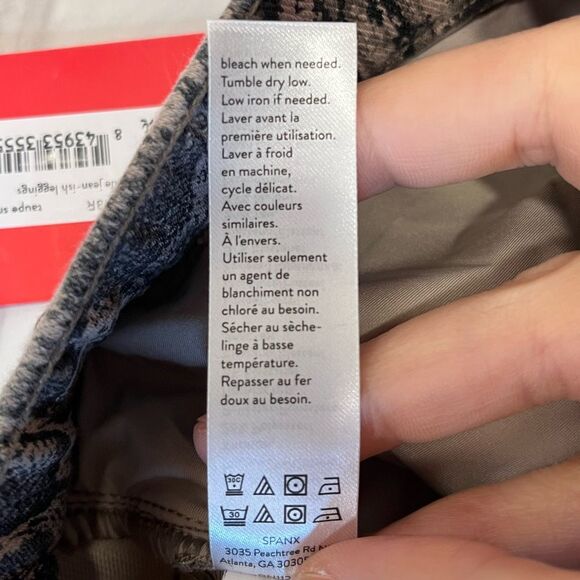 NWT Spanx 20018R Neutral Taupe Snake Jean-ish Ankle Slim Leggings Size M - Picture 9 of 9